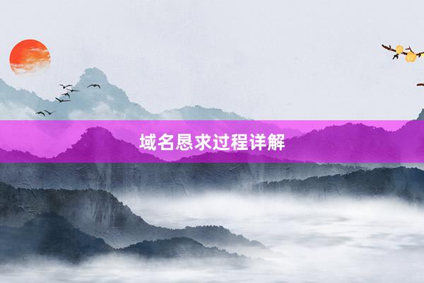域名恳求过程详解