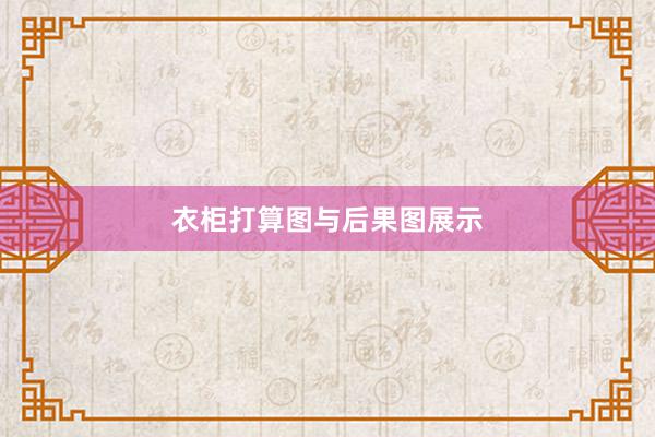 衣柜打算图与后果图展示